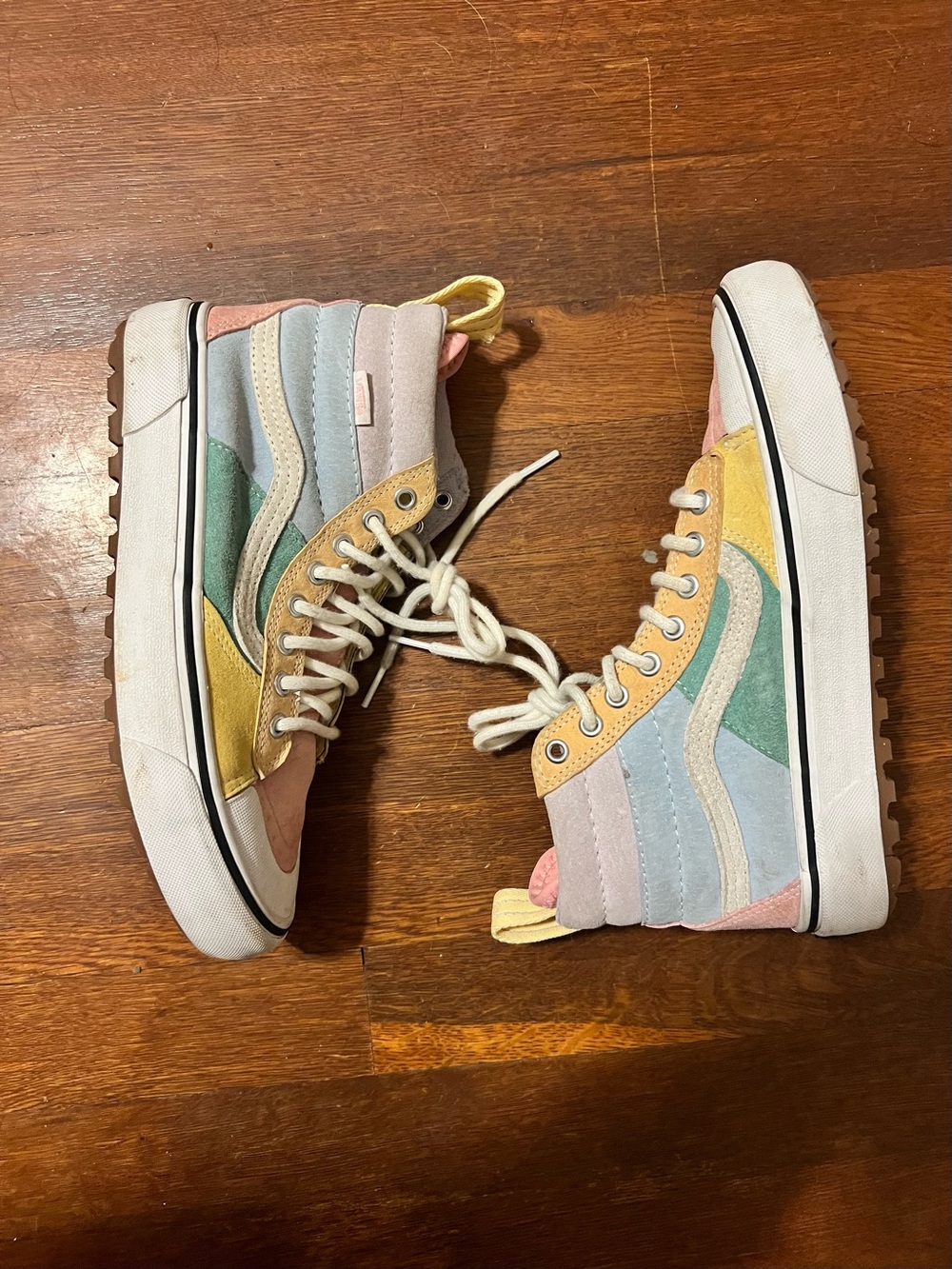 Vans Multi-Color Pastel High-Top Sneakers - Picture 3 of 6